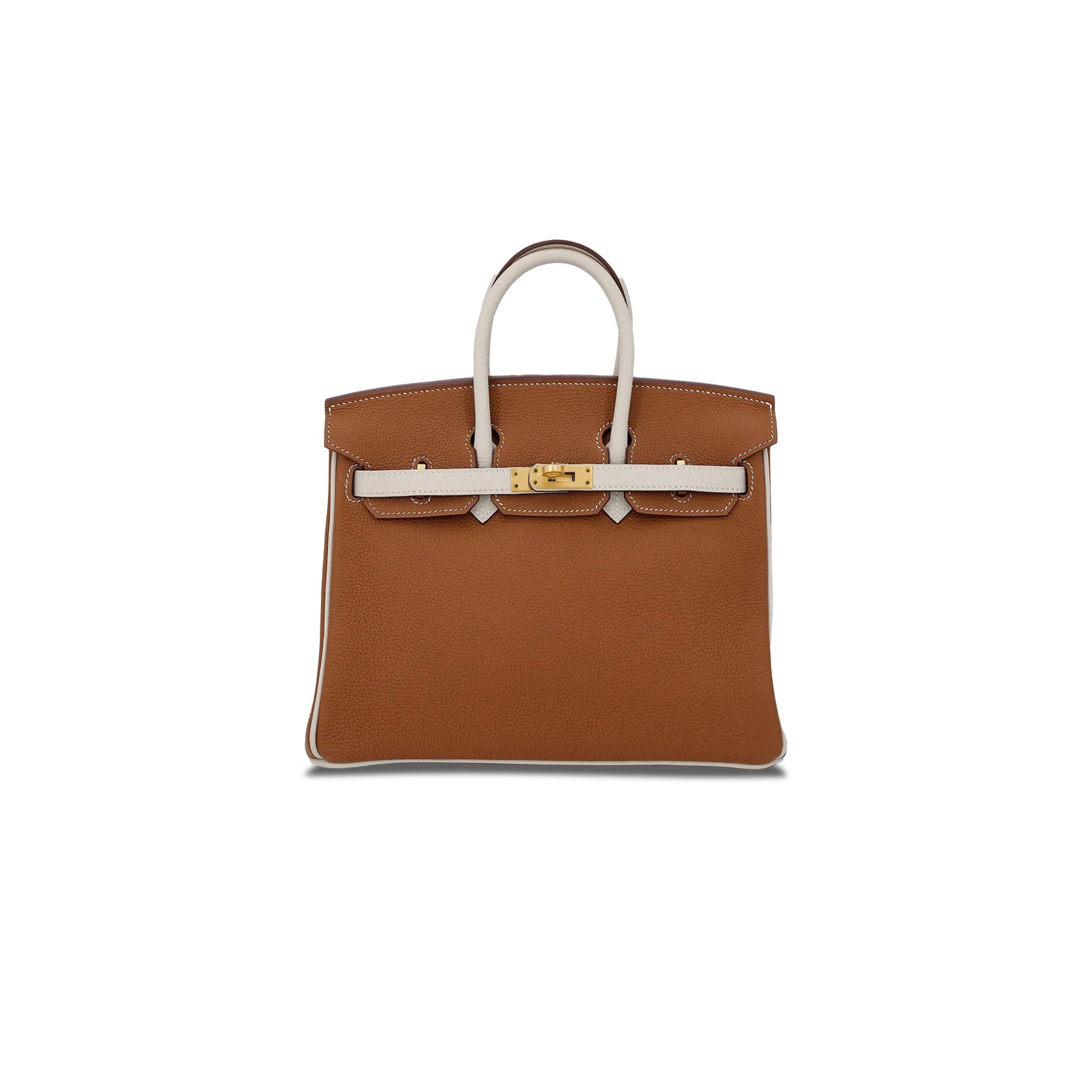 HERMES MASTER BIRKIN 30 TOGO LEATHER GOLDEN BROWN MILKSHAKE PLATINUM BUCKLE MSBK3332411 (30*23*15cm)